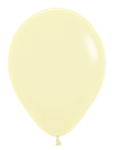 Latexballon - Farbe: Pastell-​Gelb, matt - je ø 30cm
